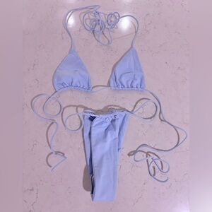 Light Blue Women's Micro Bikini Set. Never worn.